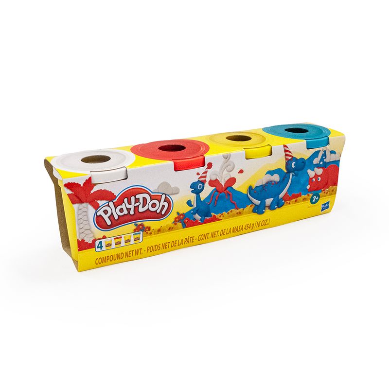 MASA MODELADORA C/4 COL BASICOS PLAY DOH