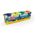 MASA MODELADORA C/4 COL BASICOS PLAY DOH