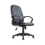 SILLON EJECUTIVO RESPALDO MEDIO VINIPIEL NEGRO CENTURION