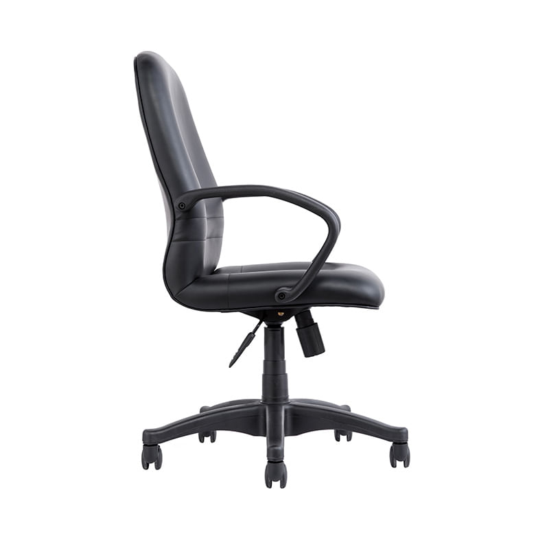SILLON EJECUTIVO RESPALDO MEDIO VINIPIEL NEGRO CENTURION