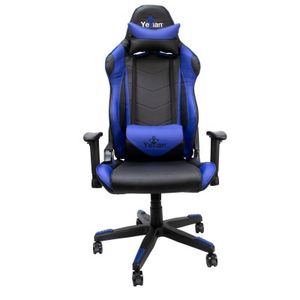 Silla Gaming Yeyian  Cadira 1150A, Gamer, Asiento Acolchado, Negro/Azul Ysgc1150A