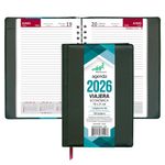 25819 - AGENDA ECONOMICA VIAJERA NEGRO JASPEADO