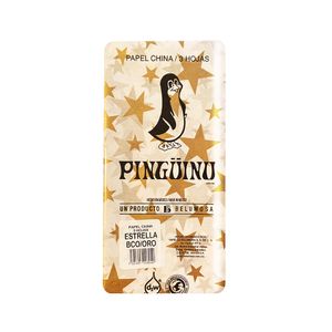 Papel China Estrella Bco/Oro .50X75Cm Con 3 142-04