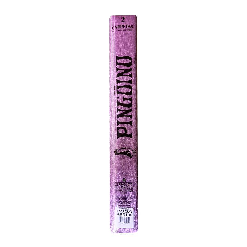 PAPEL CREPE ROSA PERLA  50X190CM CON 2