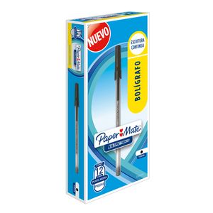 Boligrafo Mediano Negro Caja Con 12 Papermate 2129429
