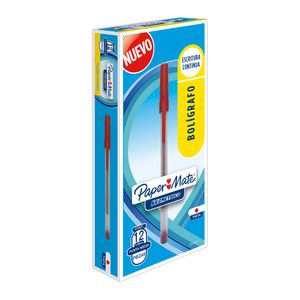 Boligrafo Mediano Rojo Caja Con 12 Papermate 2129427