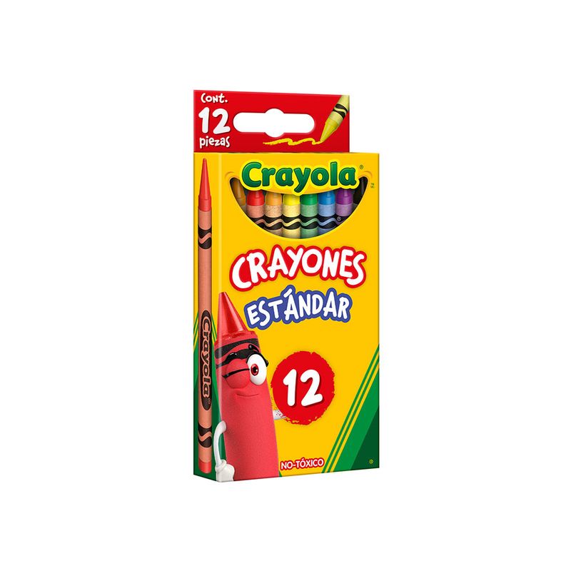 CRAYON REDONDO ESTANDAR CON 12 CRAYOLA