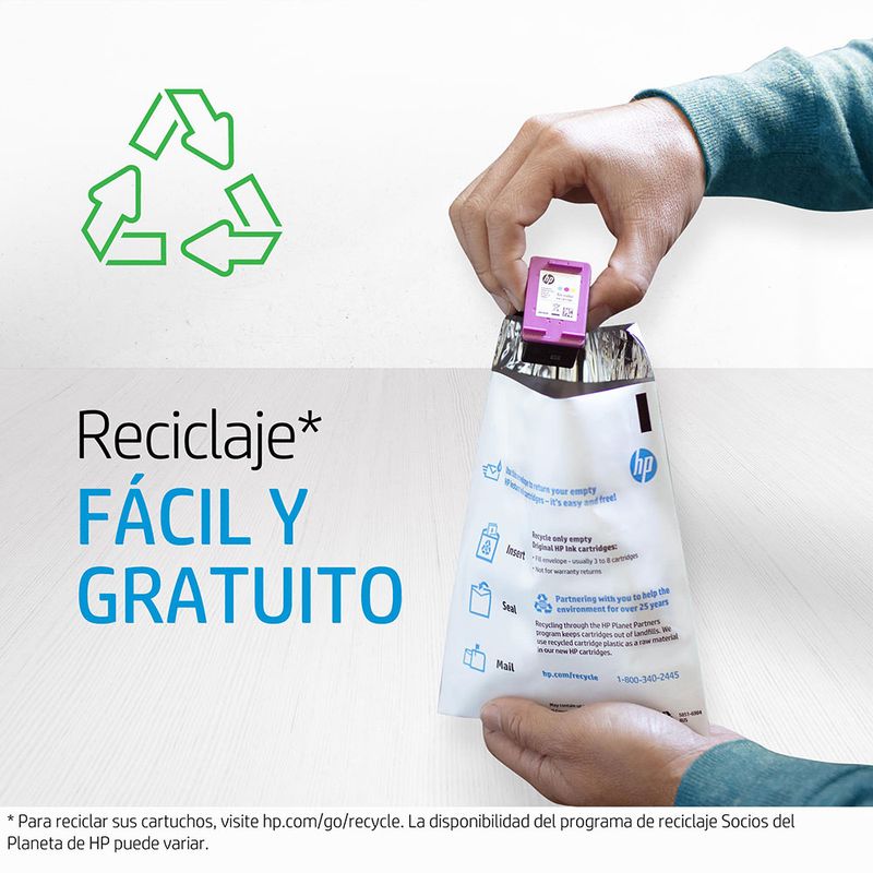 CARTUCHO DE TINTA HP 664XL COLOR F6V30AL