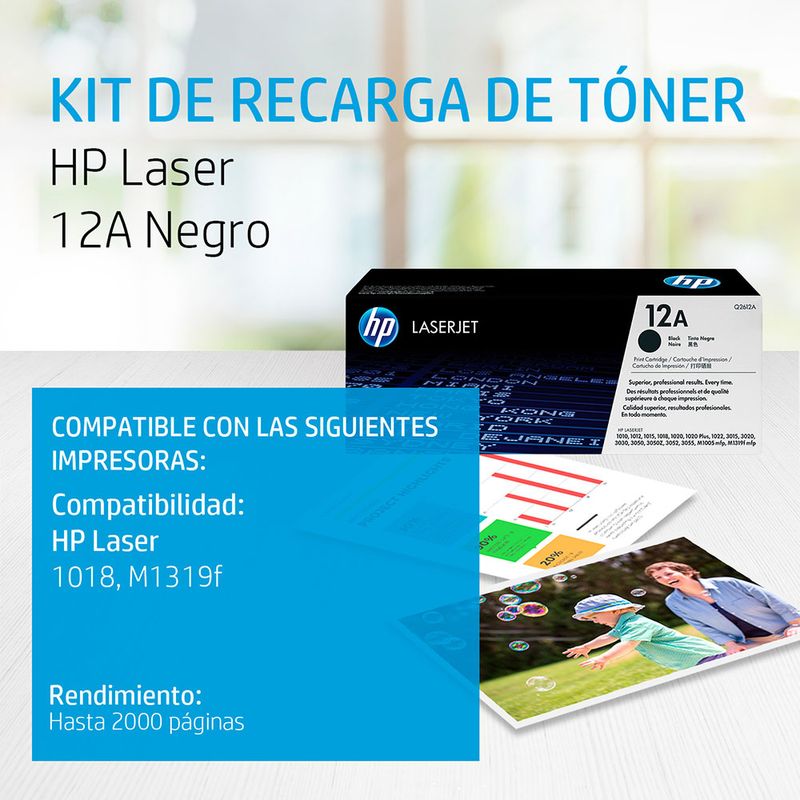 TONER LASER HP 12A NEGRO Q2612A