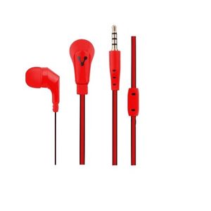 Audífono Vorago, Rojo, Alámbrico, 1,2 M, 3,5 Mm Au-362585-10