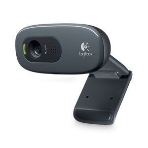 Cámara Web Logitech C270, 3 Mp, 30 Fps, Usb, Negro, 1280 X 720 Pixeles 960-000694