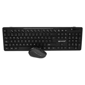 Kit Teclado Y Mouse Naceb Technology Na-0123, 104 Teclas, Negro, 8 - 10 Mts Na-0123