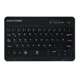 Teclado Perfect Choice , Negro, Inalámbrico, Bluetooth Pc-200932