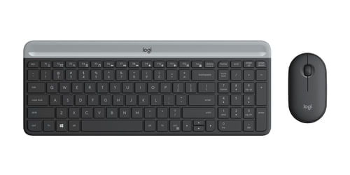 Logitech Slim Wireless Combo MK470 teclado RF inalámbrico Blanco