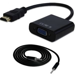 Convertidor Hdmi A Vga Brobotix 110964N, Negro, Hdmi, Vga 110964N