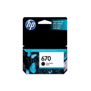 Cartucho De Tinta Hp 670 Negro Original Cz113Al