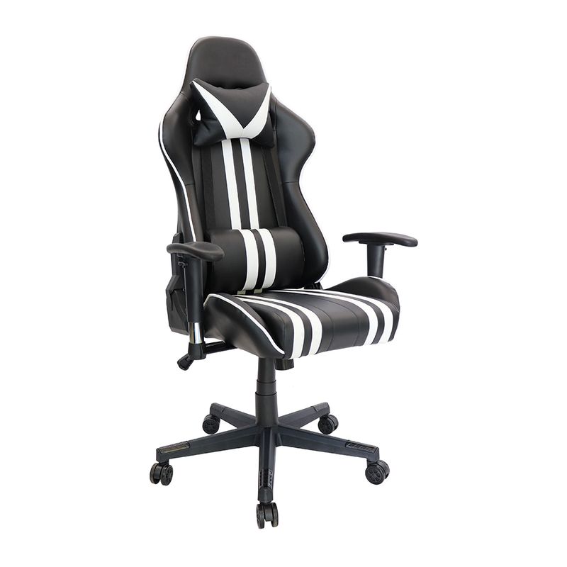 SILLON GAMER 4 VINIPIEL NEGRO CON BLANCO OFFIHO