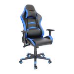 SILLON GAMER 4 VINIPIEL NEGRO CON AZUL OFFIHO