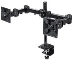 Manhattan 420808 soporte para monitor 68,6 cm (27") Abrazadera Negro
