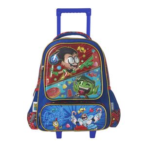 Mochila Back Pack Con Ruedas Kinder Jovenes Titanes Tn90937Sw