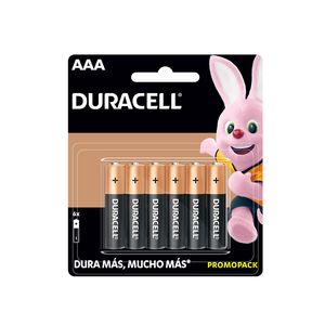 Pila Aaa Duracell 4 Pilas + 2 Gratis 41333904481