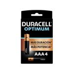 PILA AAA DURACELL OPTIMUN 4 PILAS