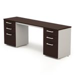 CREDENZA CON 2 PEDESTALES