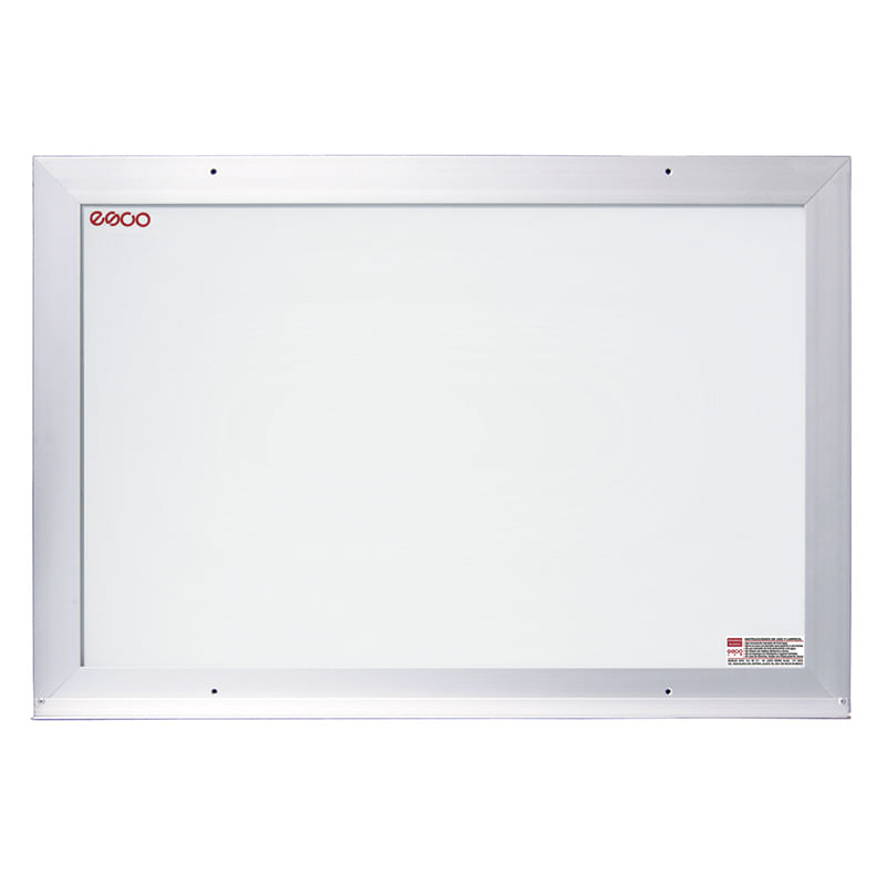 PIZARRON CRISTAL 120X90 MARCO ALUMINIO