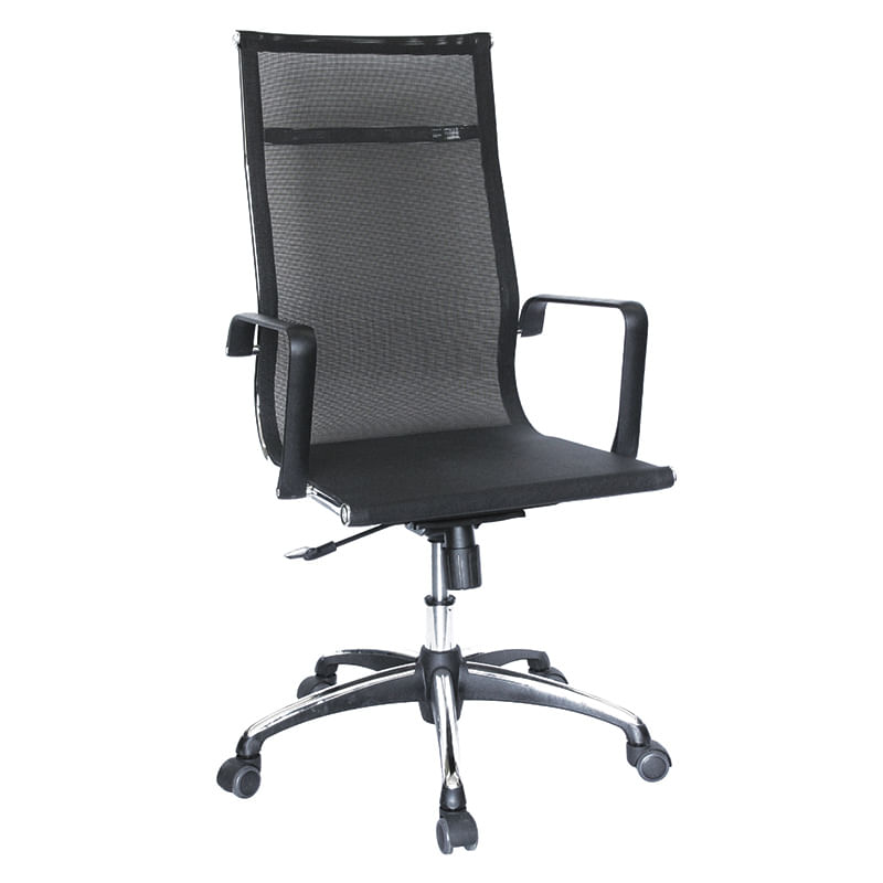 SILLON EJECUTIVO RESPALDO ALTO MALLA TRAVIS NEGRO