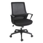 SILLON EJECUTIVO RESPALDO MEDIO MALLA NEOS NEGRO