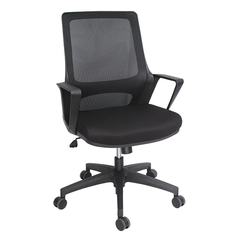 SILLON EJECUTIVO RESPALDO MEDIO MALLA NEOS NEGRO