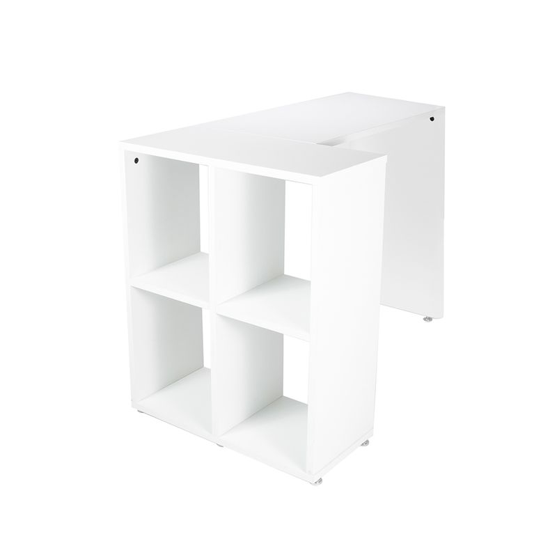 ESCRITORIO HOME CON LIBRERO 108 MT BLANCO