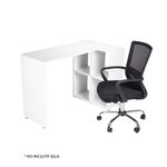 ESCRITORIO HOME CON LIBRERO 108 MT BLANCO