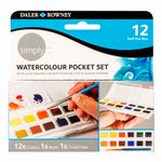 ACUARELA SIMPLY WATERCOLOUR POCKET SET C/12