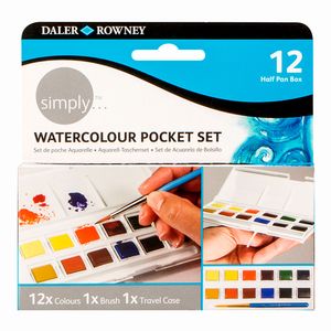 Acuarela Simply Watercolour Pocket Set C/12 58331