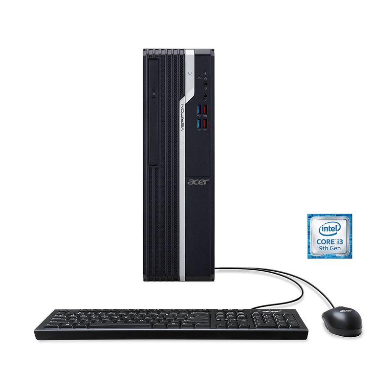 COMPUTADORA DE ESCRITORIO ACER VX2665-M301,Ci3-9100 4GB,1TB WIN10PRO(NO INCLUYE MONITOR)