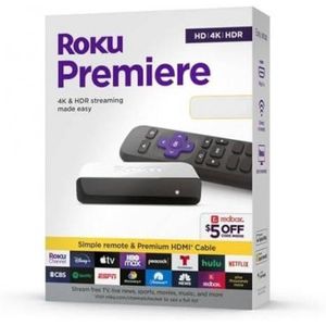 Roku Premiere Streaming Roku 3920Rw, 4K Uhd 829610002880