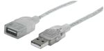 Manhattan 336314 cable USB 1,8 m USB 20 USB A Plata
