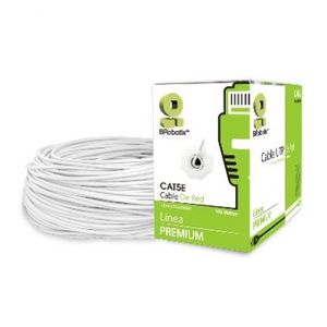 Bobina Cat 5E Brobotix 400052B, 100 M, Blanco, Interior, Cat5E, Cca 400052B