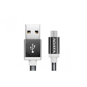 Cable Micro Usb Adata , 1 M, Usb A, Micro-Usb B, Macho/Macho, Negro Amucal-100Cmk-Cbk