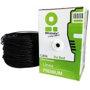 Bobina  Brobotix 55305, 305 M, Negro, Exterior, Cat5E, Cca 055305