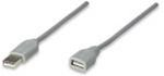 Manhattan USB 3m cable USB USB A Gris