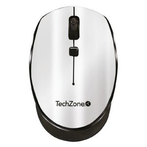 Mouse Inalámbrico Techzone Tz19Mou01-Inapl, Negro, Plata, Inalámbrico, 1000 Dpi Tz19Mou01-Inapl