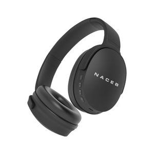 Audífonos  Naceb Technology Na-0319, Negro, Bluetooth 5.0 Na-0319