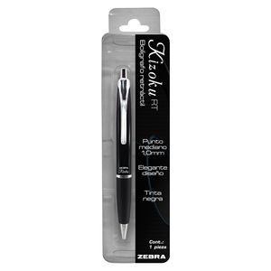 Boligrafo Retractil Kizoku Rt Barril Negro Est Pet 7939-40