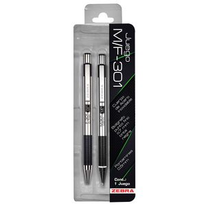 Juego Boligrafo Y Lapicero Fino Negro M/F-301 Est Pet 5020