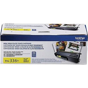 Cartucho Tóner Brother, 3500 Páginas, Amarillo, Laser, Negro Tn336Y