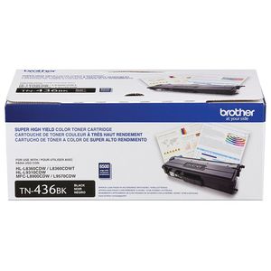 Tóner Brother Tn436Bk, 6500 Páginas, Negro Tn436Bk