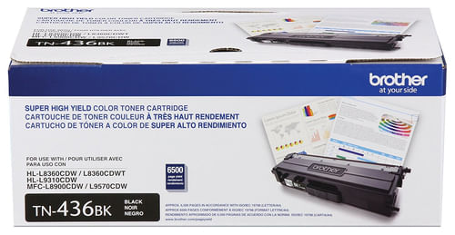 Brother TN-436BK cartucho de tóner 1 pieza(s) Original Negro