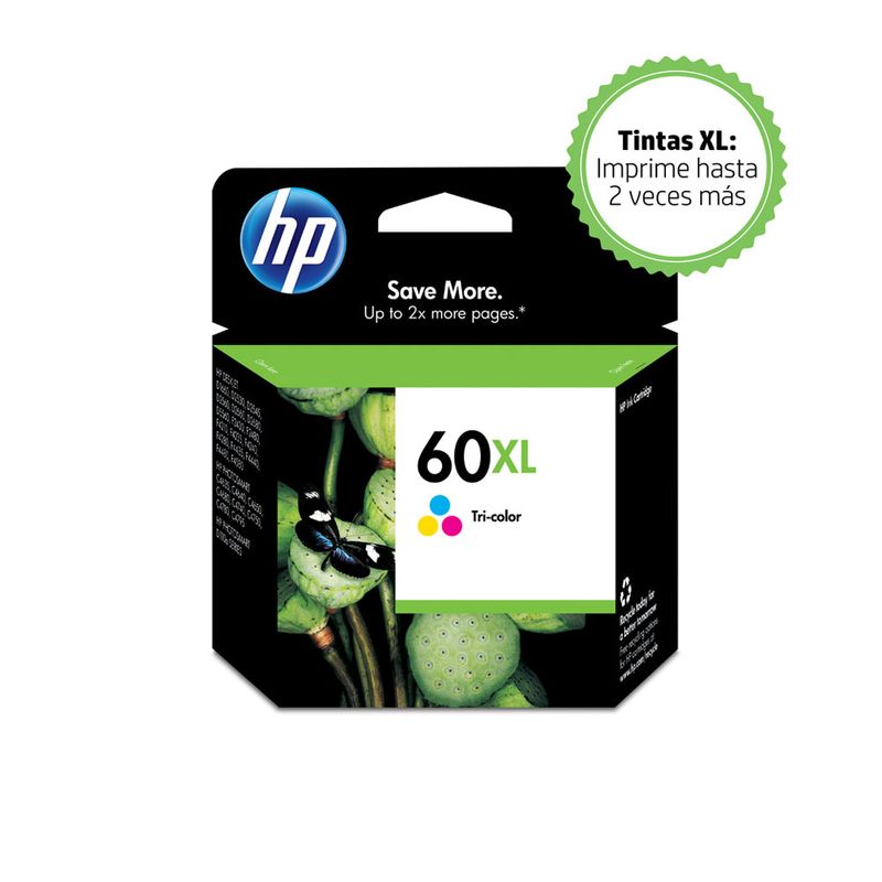 CARTUCHO DE TINTA HP 60XL COLOR CC644WL